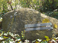 Der Gedenkstein fr sf im Gschengarten ( Bild: Museum Gschenhaus)